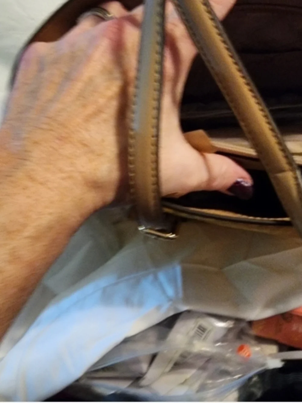 NWT Michael Kors MK Logo Tote in Amber and Brown